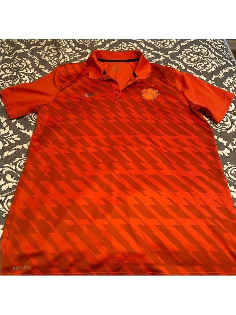COPY - Nike Men's Orange Polo Shirt Clemson Tigers L